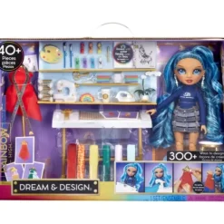 Mga Barbie Et Poupées Mannequin|Studio De Mode Rainbow High Dream & Design Avec Poupee Skyler
