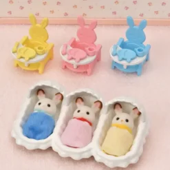 Sylvanian Families Heros & Univers|- 5532 - Les Triples Et Accessoires De Puericulture