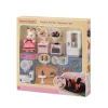 Sylvanian Families Mondes Imaginaires|- 5449 - Set Ameublement Cosy Cottage Et Maman Lapin Chocolat