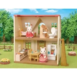 Sylvanian Families Mondes Imaginaires|- 5449 - Set Ameublement Cosy Cottage Et Maman Lapin Chocolat