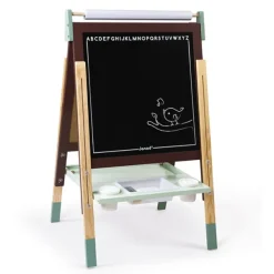 Janod Tableau Reglable En Bois Ardoise Et Magnetique - Marron- Tableaux, Ardoises