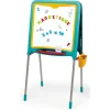 Smoby Tableau Tubes - Ardoise Double Face - Magnetique / Craie - + 80 Accessoires Inclus - Vert- Tableaux, Ardoises