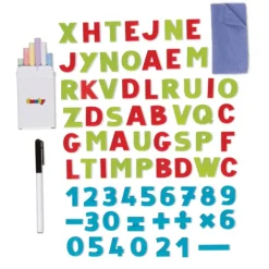 Smoby Tableau Tubes - Ardoise Double Face - Magnetique / Craie - + 80 Accessoires Inclus - Vert- Tableaux, Ardoises