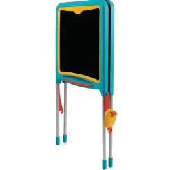 Smoby Tableau Tubes - Ardoise Double Face - Magnetique / Craie - + 80 Accessoires Inclus - Vert- Tableaux, Ardoises