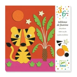 Djeco Tableaux De Feutrine Douce Nature- Découpage, Collage, Pliage