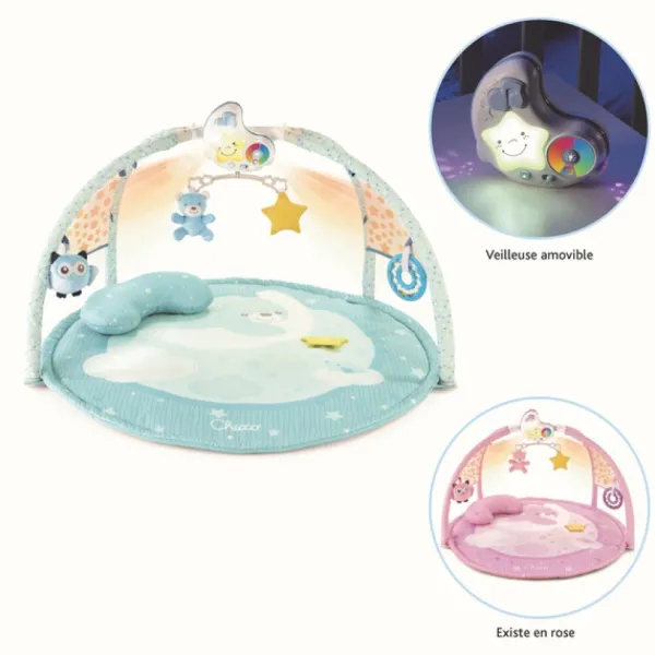 Chicco Tapis D'éveil Colors Gym Bleu- Tapis D'éveil