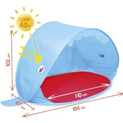 SUN and SPORT Tente De Plage Requin- Jeux De Plage