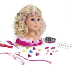 Miss Fashion Têtes À Coiffer|Tete A Coiffer Et A Maquiller Avec Accessoires Et Stickers - 33 Cm