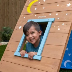 KidKraft Tipi Cabane D'Escalade En Bois- Cabanes Et Maisonnettes