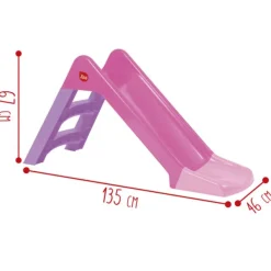 SUN and SPORT Toboggan En Plastique Rose- Toboggans