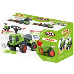 Falk Tracteur Baby Claas Avec Remorque- Porteurs & Jouets À Bascules