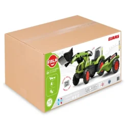 Falk Tractopelle Claas Et Remorque- Tracteurs À Pédales