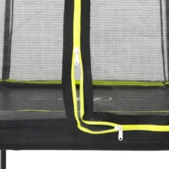 Exit Toys Trampolines|Trampoline Enterre Silhouette 2,44 M Avec Filet Vert