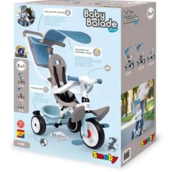 Smoby Tricycles|Tricycle Evolutif Baby Balade Plus Rose
